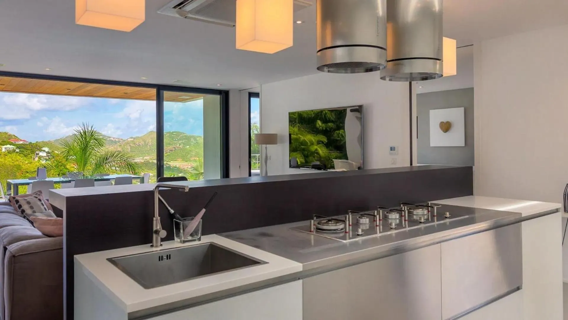 Sleek Caribbean Home With Heated Pool グスタビア